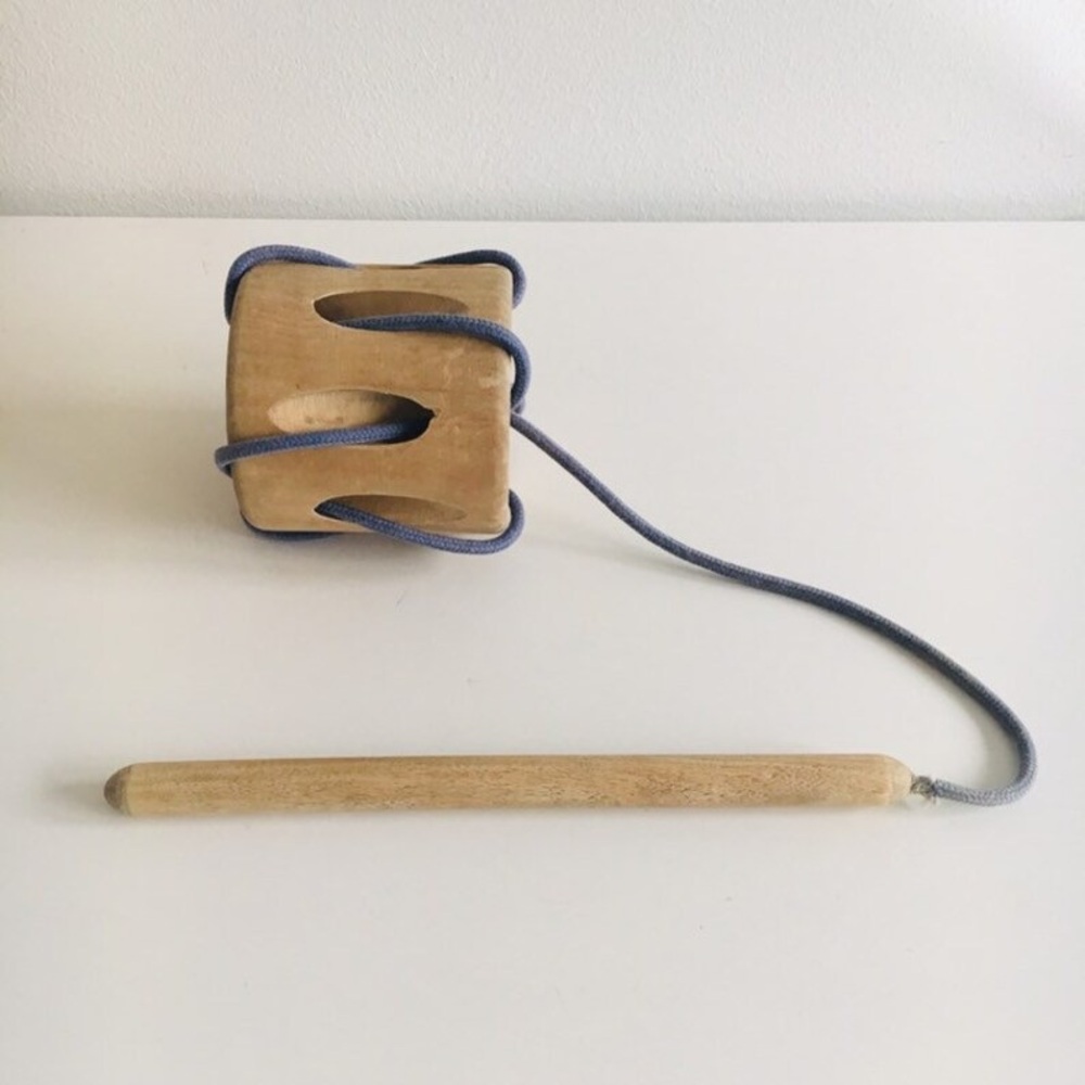 Wooden Toy Pujo Sewing Montessori Style Toy